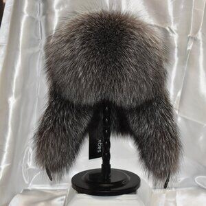 FOX Fur Had LEATHER Top SAGA Furs Quality Aviator